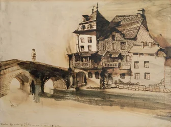 Das Haus, in dem ich lebe, bei der Brücke in Vianden, 28. Juli 1871